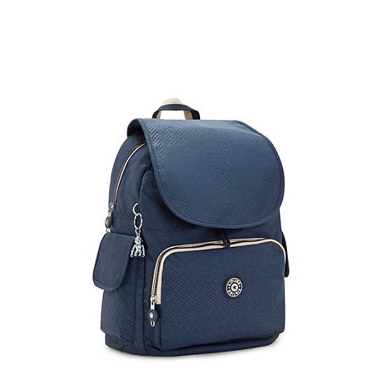 Mochilas Kipling City Pack Medium Printed Azules | MX 1805DF